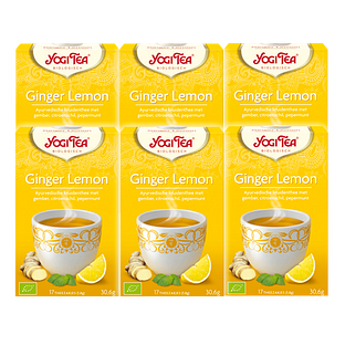 Yogi Tea Ginger Lemon Voordeelverpakking 6x17ST Yogi Tea Ginger Lemon Voordeelverpakking 6x17ST