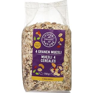 Your Organic Nature 4 Granen Muesli 500GR