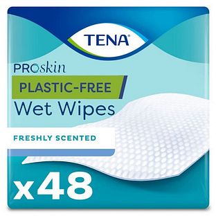 TENA Proskin Plastic Free Wet Wipes 48ST