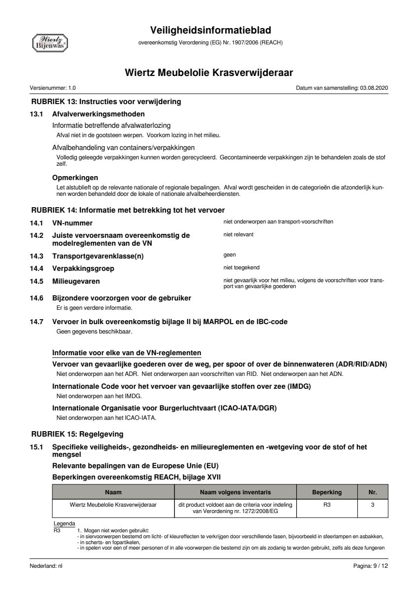 Meubelolie Licht afbeelding van document #9, leaflet