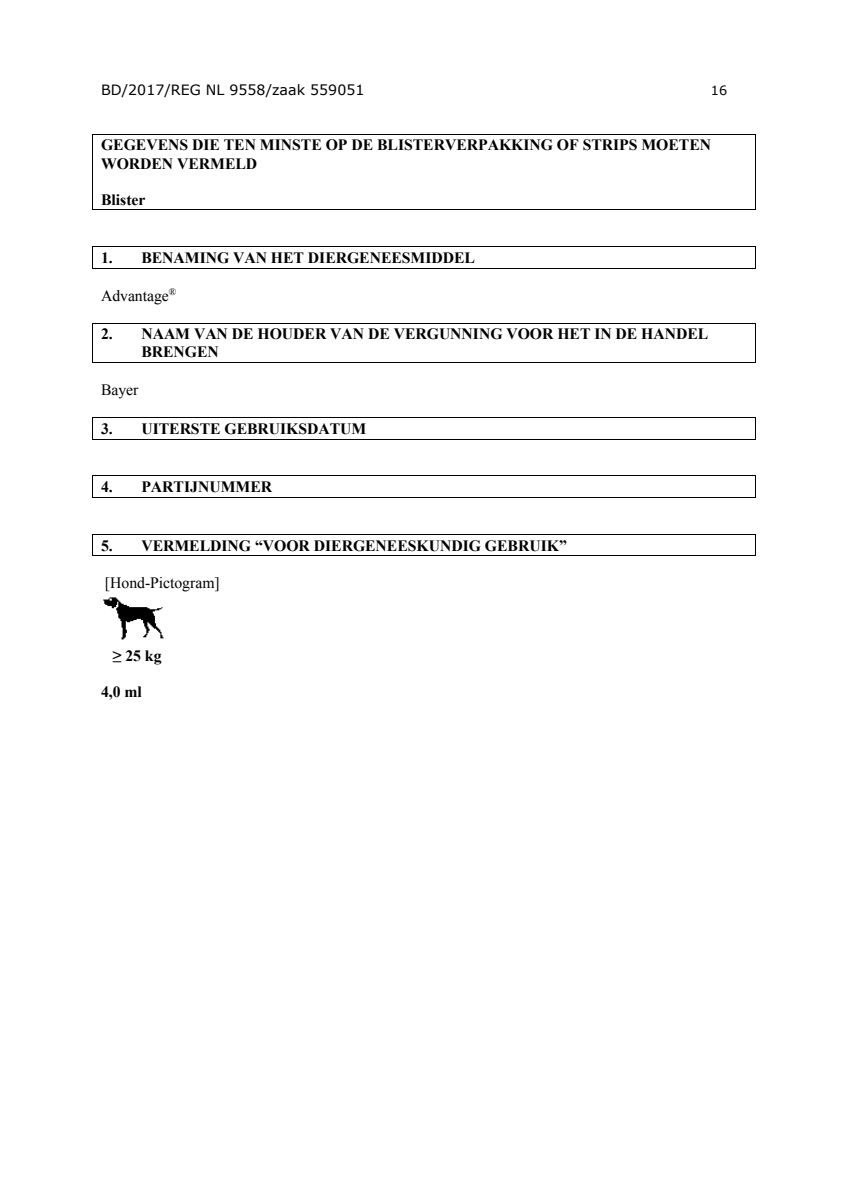 Hond afbeelding van document #16, instructions
