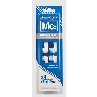 MolarClean Replacement Brush Heads Oral-B 4ST MolarClean Replacement Brush Heads Oral-B 4ST