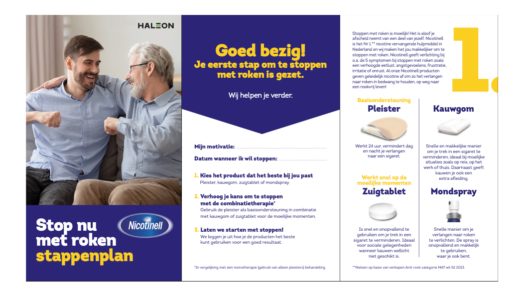 nicotinell stappenplan 1