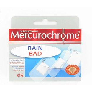 Mercurochrome Pleisters Bad 16ST Mercurochrome Pleisters Bad 16ST