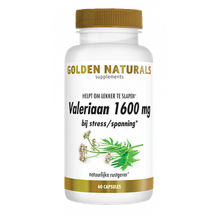 Golden Naturals Valeriaan 1600mg Capsules 60VCP Golden Naturals Valeriaan 1600mg Capsules 60VCP