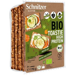 Schnitzer Bio Toastie High Protein Glutenvrij 170GR Schnitzer Bio Toastie High Protein Glutenvrij 170GR