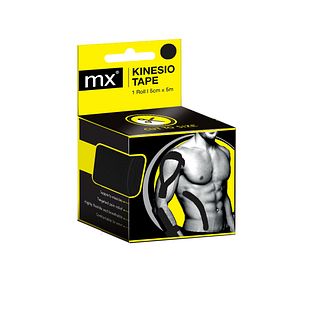 MX Health Kinesio Tape Black 5cmx5m 1ST MX Health Kinesio Tape Black 5cmx5m 1ST