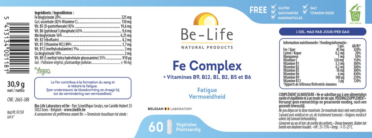 Fe Complex Capsules afbeelding van document #1, label