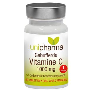 Unipharma Gebufferde Vitamine C 1000mg Tabletten 60TB