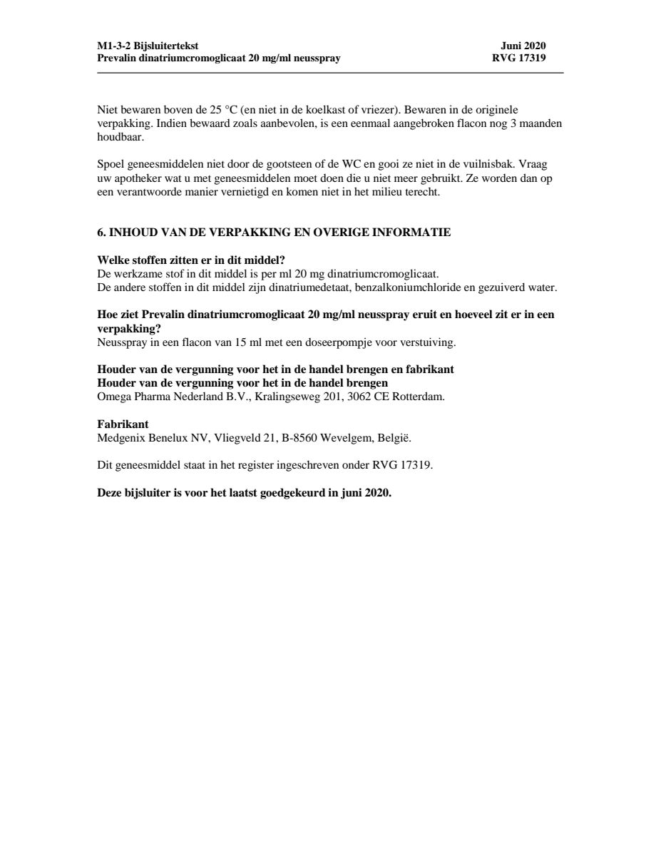 Neusspray 20mg/ml (hooikoorts) afbeelding van document #4, leaflet