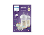 Avent Nutural Response Starterset 2x Fles & Fopspeen 1ST Avent Nutural Response Starterset 2x Fles & Fopspeen 1ST