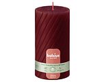 Bolsius Rustiek Twisted Ribbed Stompkaars Red Velvet 1ST