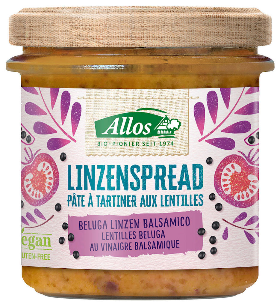 Allos Linzenspread Beluga Linzen Balsamico afbeelding