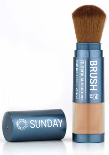 Sunday Brush Mineral Sunscreen Powder SPF50 - Medium afbeelding 1