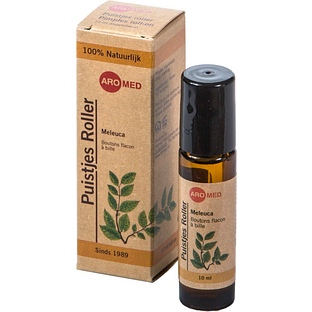 Aromed Meleuca Puistjes Roller 10ML verpakking met flesje Aromed Meleuca Puistjes Roller 10ML verpakking met flesje
