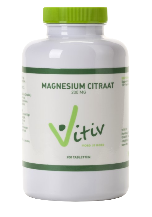 Vitiv Magnesium Citraat 200mg Tabletten afbeelding 1