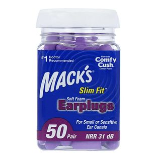 Macks Soft Foam Earplugs SafeSound Slim Fit 50PR