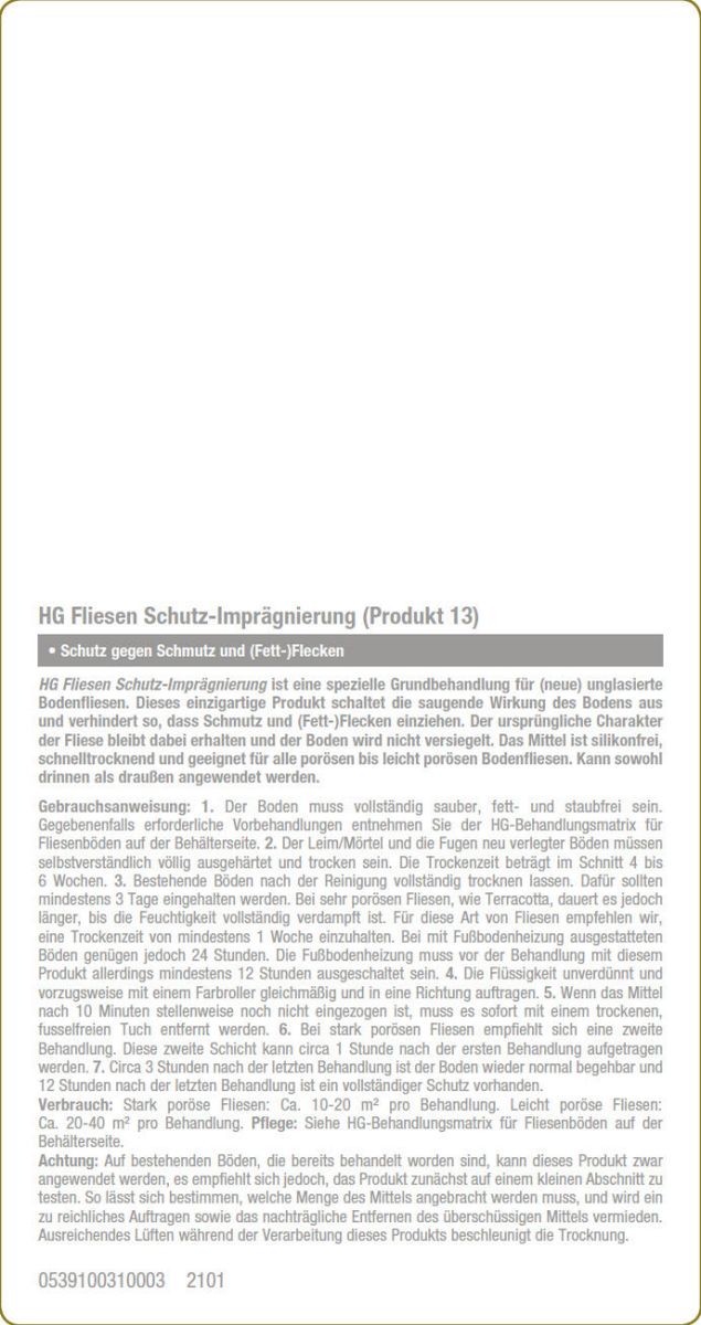 Vloeren Tegel Impregnerende Beschermer afbeelding van document #2, label