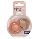 Difrax LOVI Prime Pacifier 18+ Months - Granola/Orange 2ST