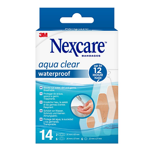 Nexcare Aqua Clear Waterproof Bandages 14ST