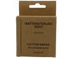 Bezouwen Wattenstokjes Hout 100ST
