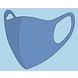 Interstat Mondkapje Blauw One Size - Uitwasbaar 1ST