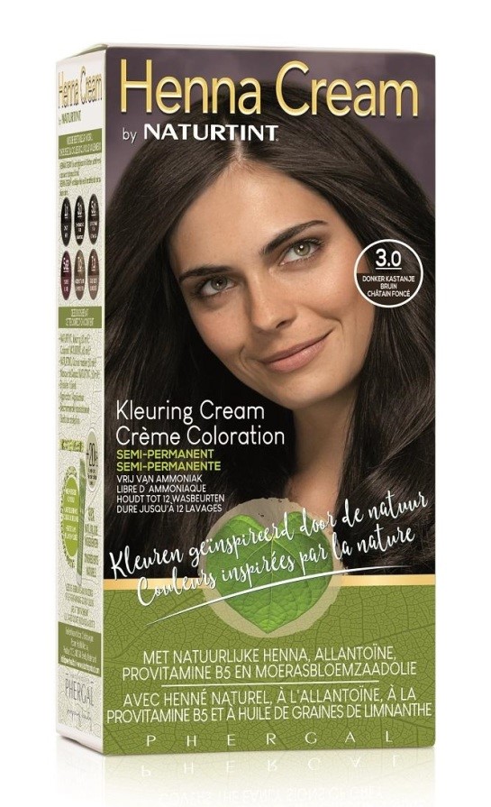 Naturtint Henna Cream 3.0 Donker Kastanjebruin Semi-Permanente Kleuring afbeelding 1
