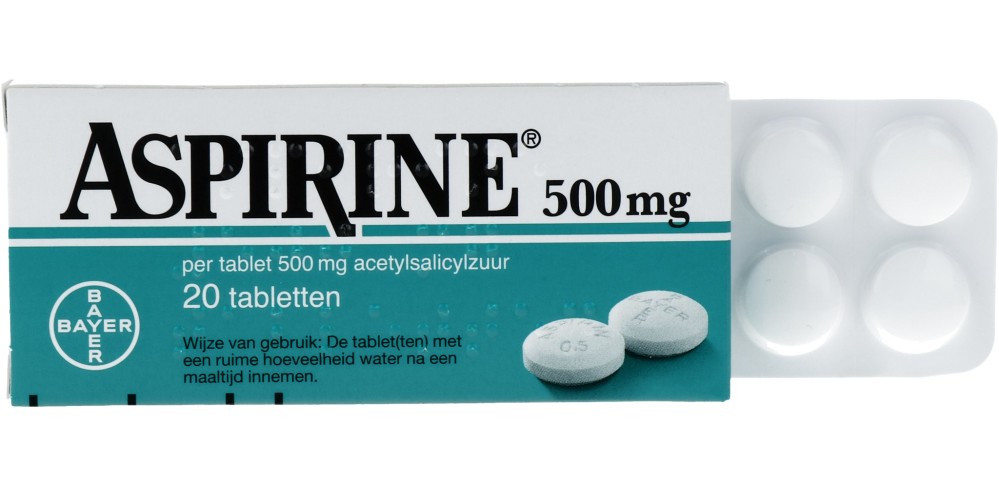 Aspirine 500mg Tabletten afbeelding