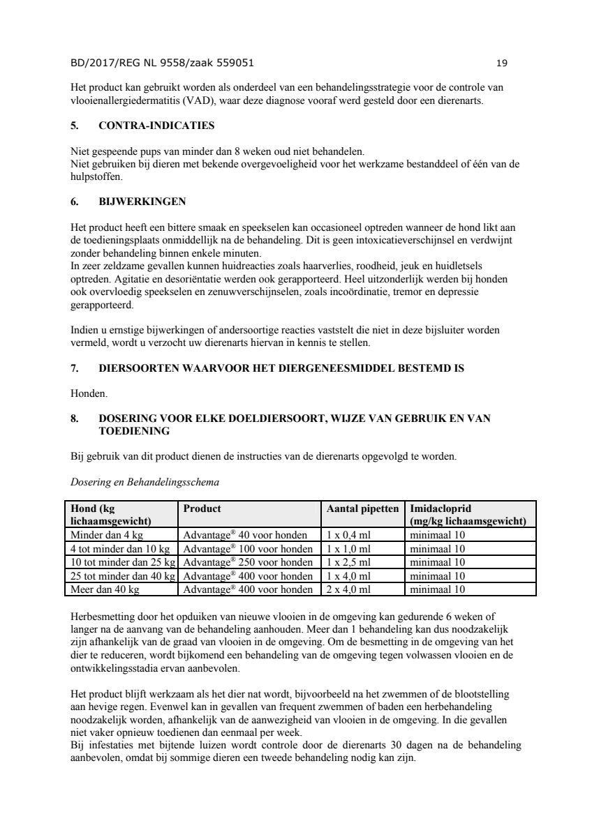 Hond afbeelding van document #19, instructions