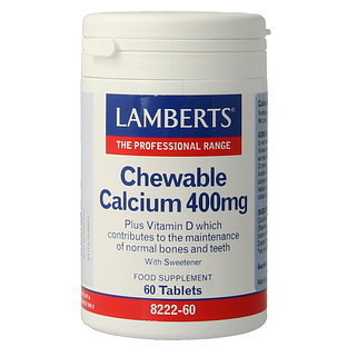 Lamberts Calcium 400mg + Vitamine D Kauwtabletten 60KTB