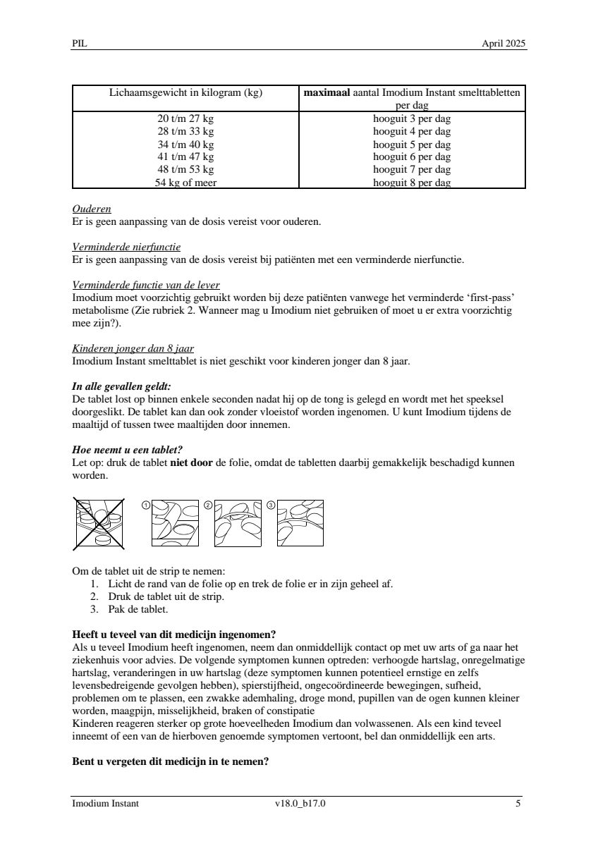 2mg Instant Smelttablet afbeelding van document #5, leaflet