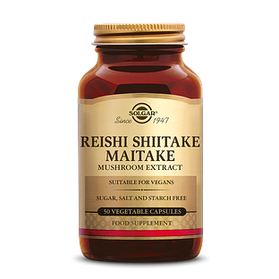 Solgar Reishi Shiitake Maitake Mushroom (Paddenstoel) Extract Capsules 50VCP