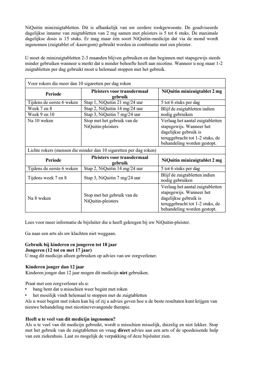 Minizuigtabletten Mint 2.0mg afbeelding van document #5, leaflet