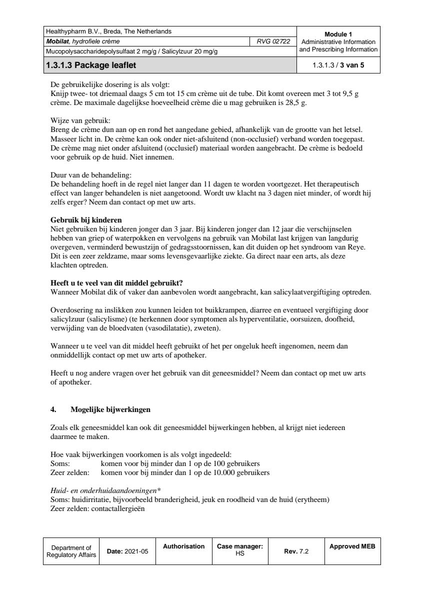 Mobilat Hydrofiele Creme afbeelding van document #3, leaflet