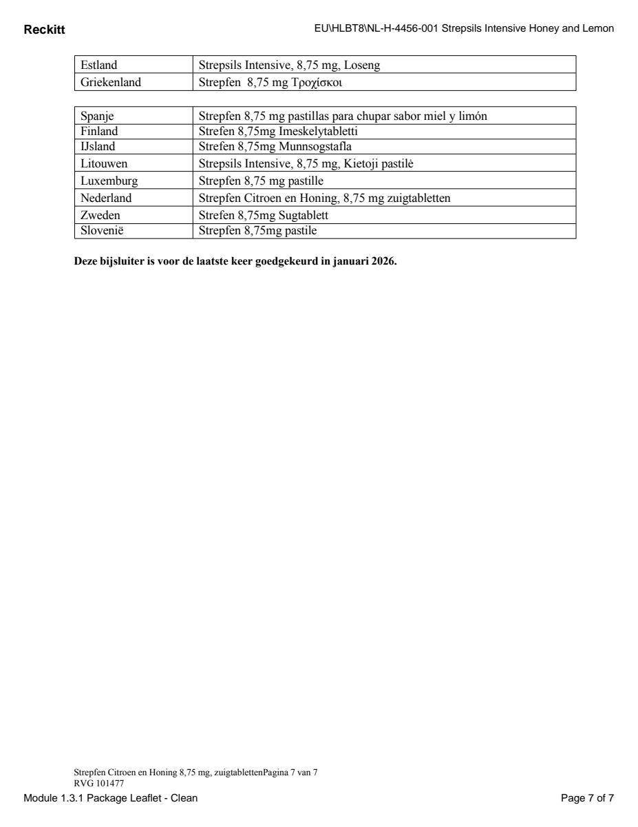 Citroen & Honing Zuigtabletten afbeelding van document #7, leaflet
