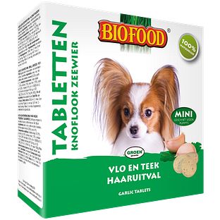 Biofood Knoflook Zeewier Mini Tabletten 100TB Biofood Knoflook Zeewier Mini Tabletten 100TB