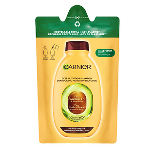 Garnier Deep Nutrtition Shampoo Avocado Oil Dry Wavy Curly Hair 250ML