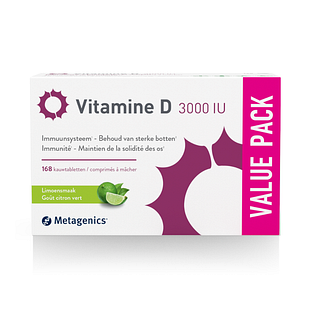 Metagenics Vitamine D 3000 IU Kauwtabletten 168KTB