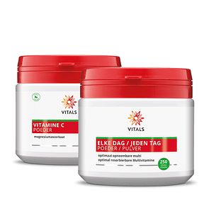 Vitals Elke Dag & Vitamine C Poeder Combi 2ST