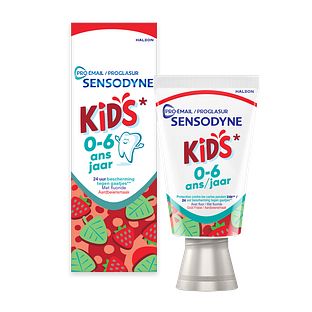 Sensodyne Proglasur Kids Aardbeiensmaak Tandpasta 0-6 Jaar 50ML Sensodyne Proglasur Kids Aardbeiensmaak Tandpasta 0-6 Jaar 50ML