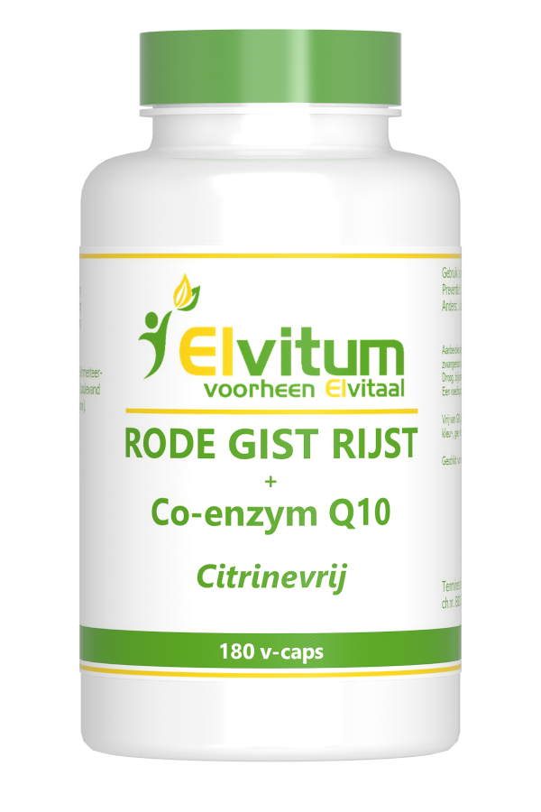 Elvitum Rode Gist Q10 Vegicaps 180CP
