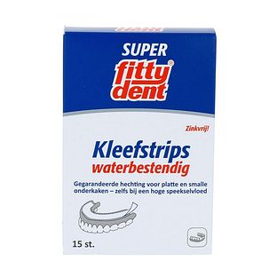 Fittydent Super Kleefstrips Waterbestendig 15ST
