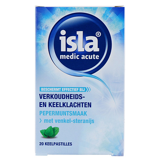 isla Medic Acute Keelpastilles Pepermunt - bij verkoudheids- en keelklachten 20ST isla Medic Acute Keelpastilles Pepermunt - bij verkoudheids- en keelklachten 20ST
