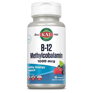 Kal Vitamine B-12 Methylcobalamin 1000MCG Tabletten 60TB Kal Vitamine B-12 Methylcobalamin 1000MCG Tabletten 60TB
