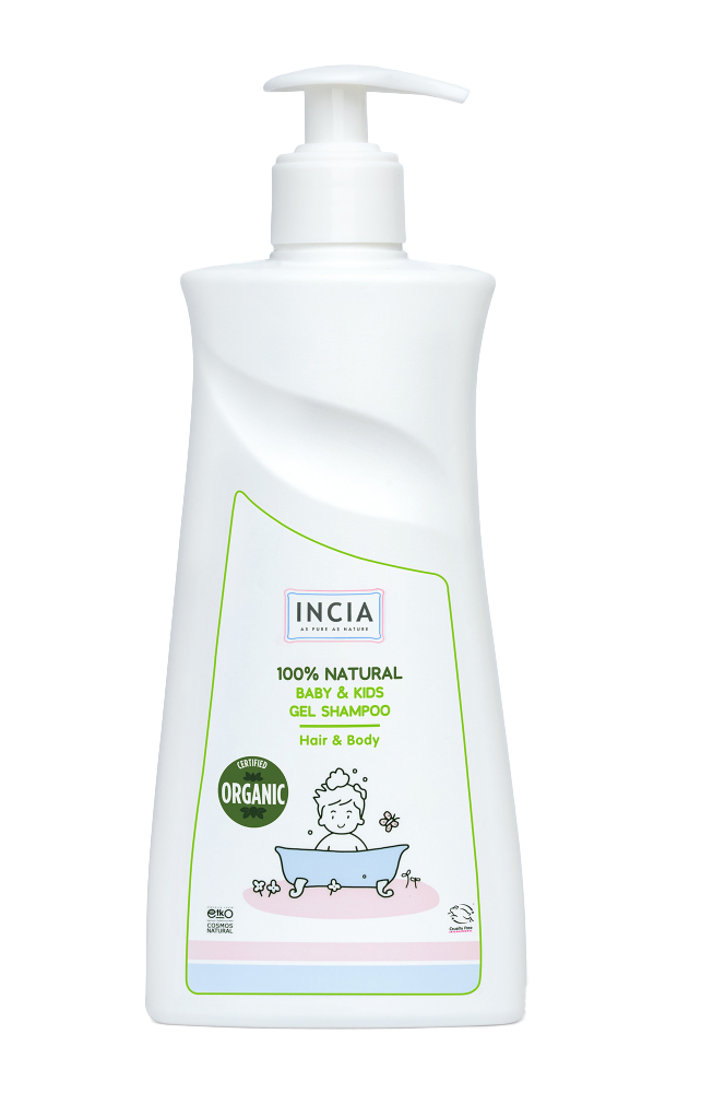 Incia Hair & Body 100% Natural Baby & Kids Gel Shampoo afbeelding