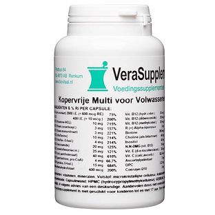 VeraSupplements Kopervrije Multi Volwassenen Capsules 100CP
