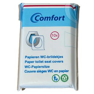 Comfort Papieren WC-brildoekjes 10ST