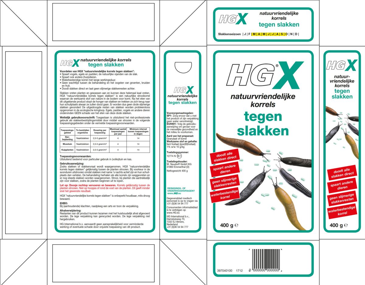 X Natuurvriendelijke Korrels Tegen Slakken afbeelding van document #1, label
