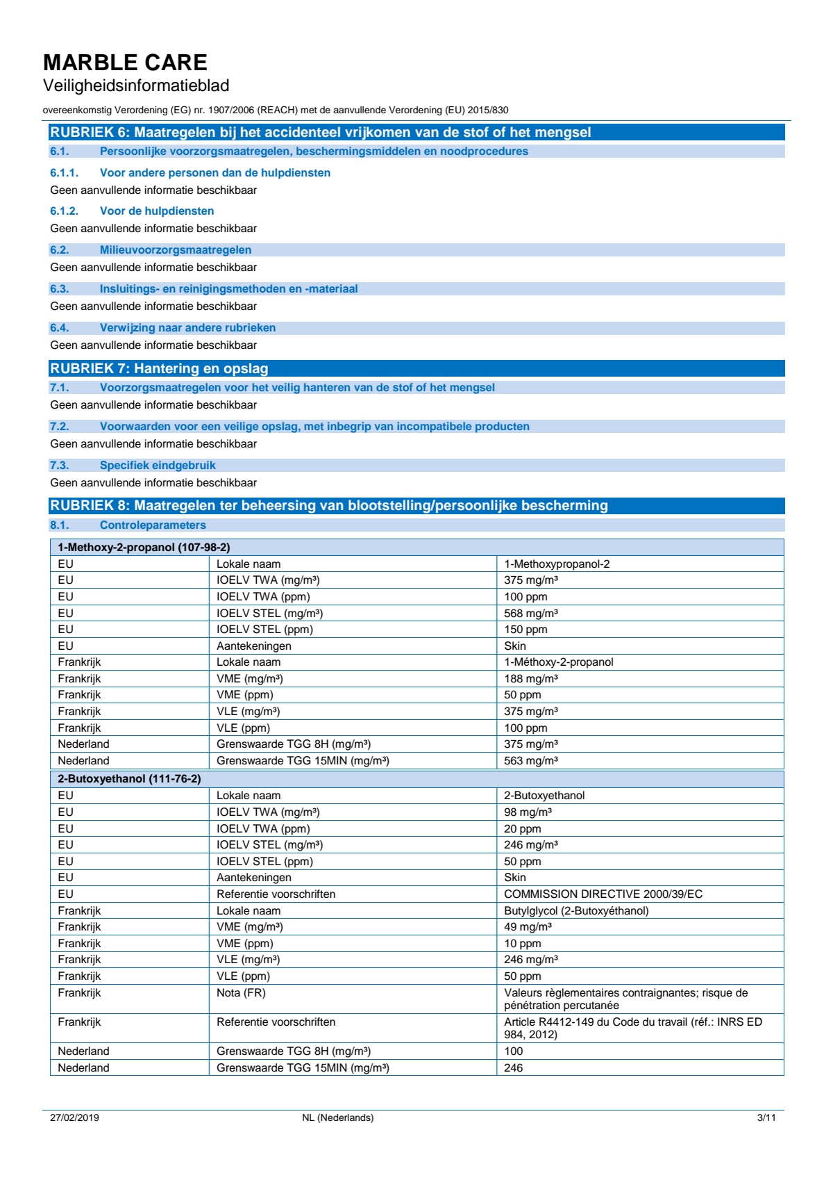 Marble Care Marmer Reiniger afbeelding van document #3, info_folder