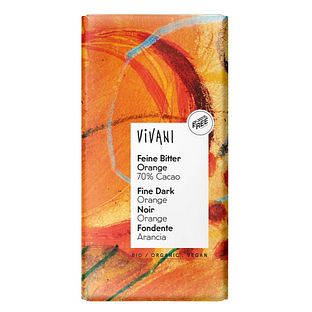 Vivani Feine Bitter Orange 70% Cacao Reep 80GR Vivani Feine Bitter Orange 70% Cacao Reep 80GR